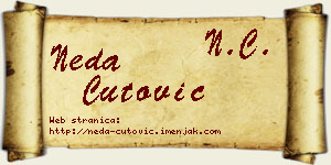 Neda Čutović vizit kartica